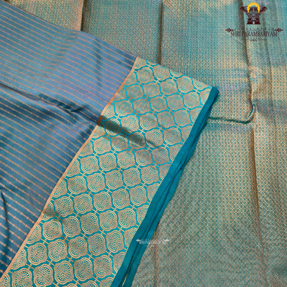 Teal green / sea green Saree