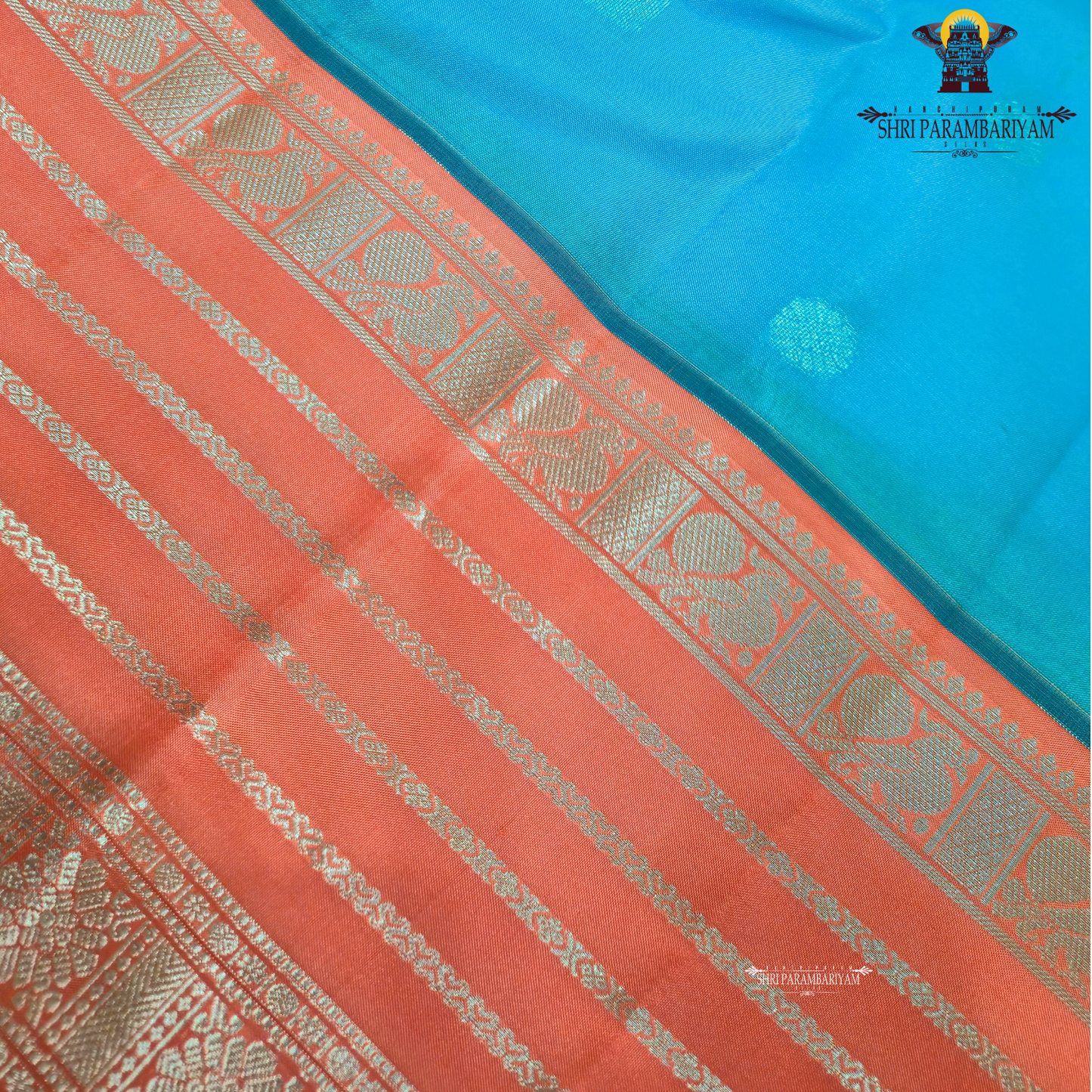 Peacock blue / teal blue Saree