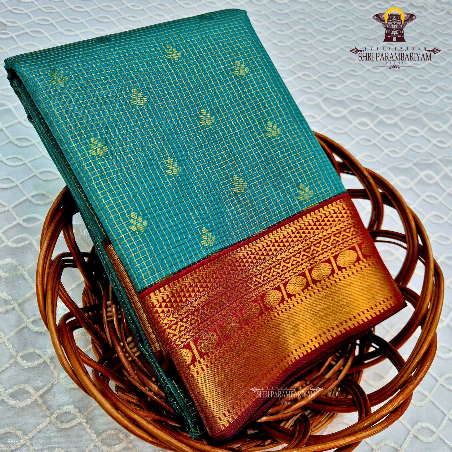 Peacock Green Saree