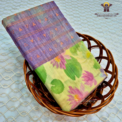 Lavender–purple with gentle tonal shading Saree