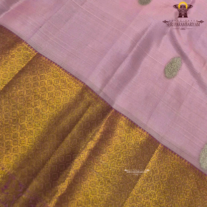 Soft and elegant baby pink shade Saree