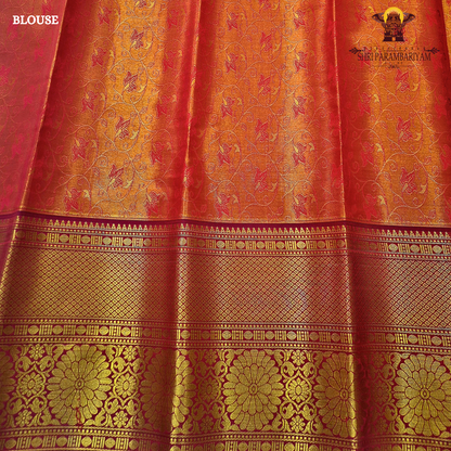 Deep emerald green / bottle green Saree