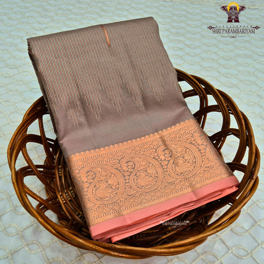 Elegant Taupe / Ash Brown Saree
