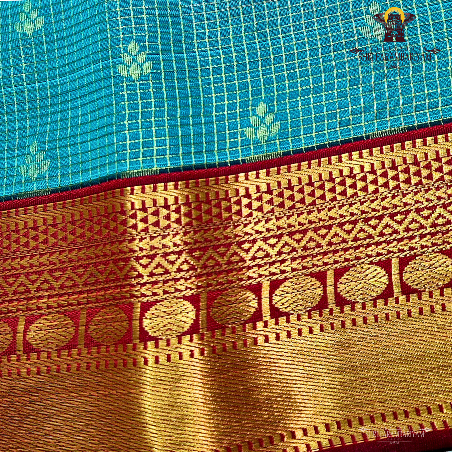 Peacock Green Saree