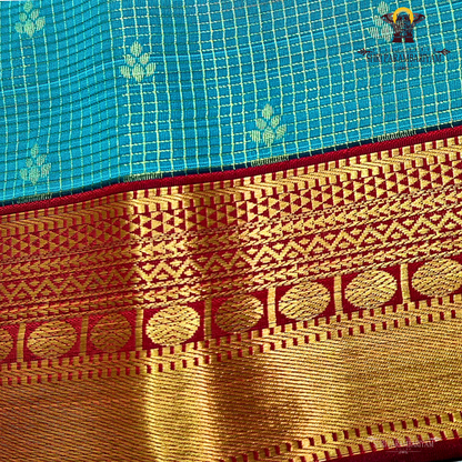 Peacock Green Saree