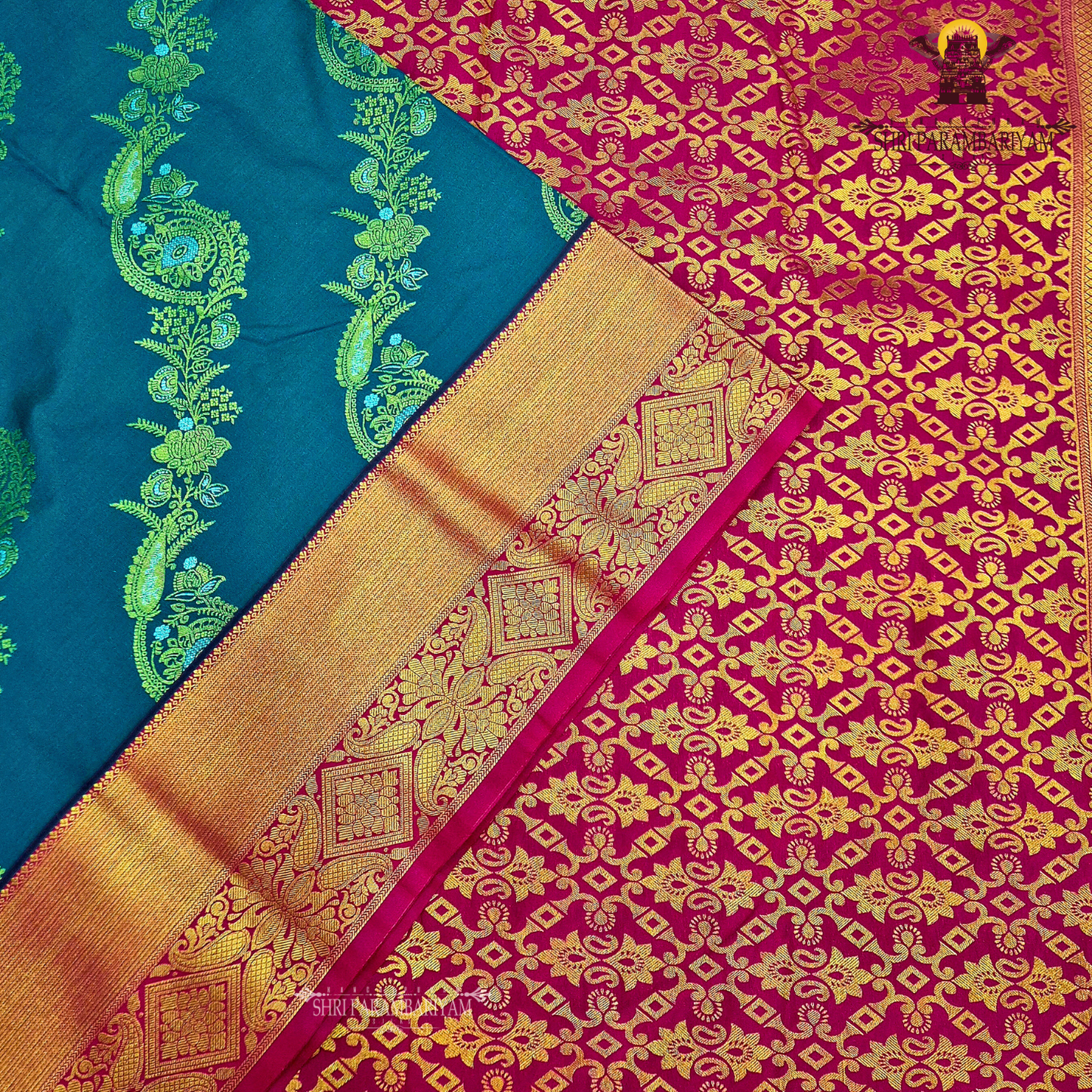 Dark Green Fancy Saree