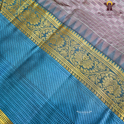 Dusty Mauve / Soft Coffee Brown Saree