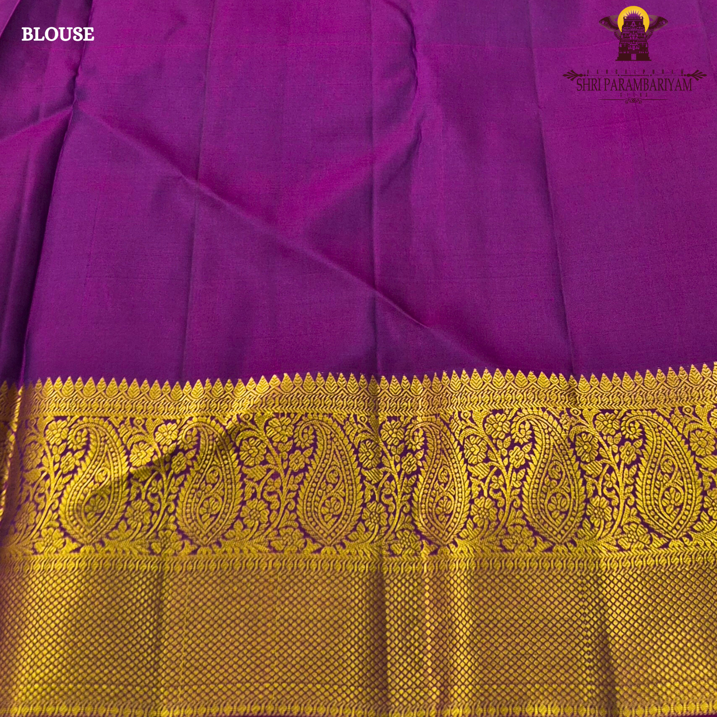 Rich royal purple body that exudes elegance and grandeur Saree