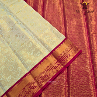 Soft beige / sand gold Saree