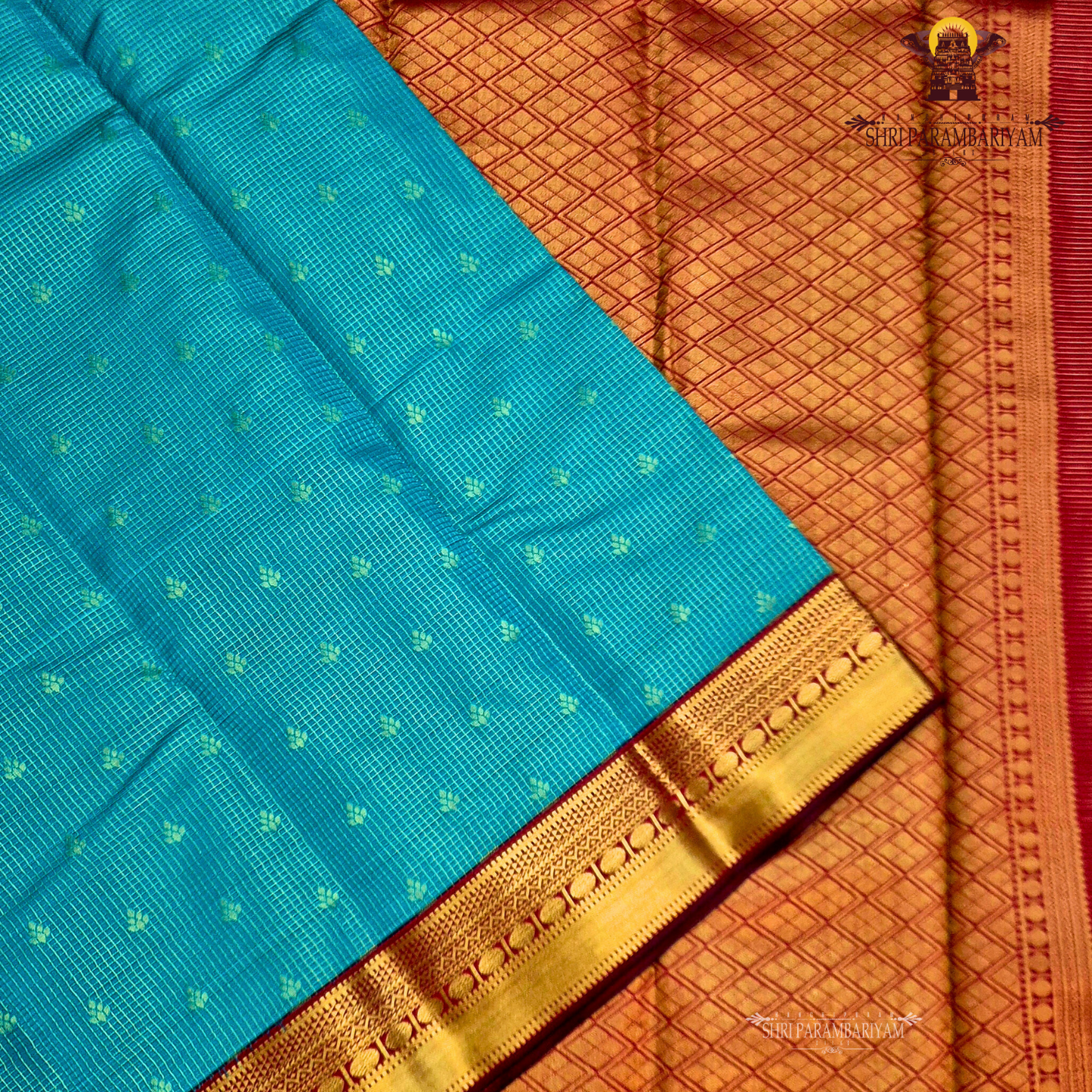 Peacock Green Saree