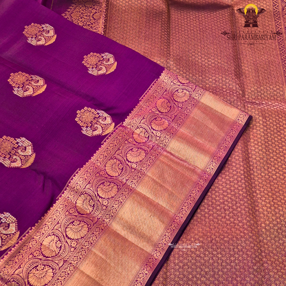 Vibrant magenta pink with rich gold zari and meenakari Saree