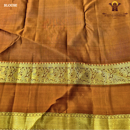 Deep Royal Purple with a rich Mustard Gold border Saree