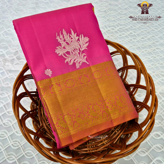 Bright Rani Pink Saree