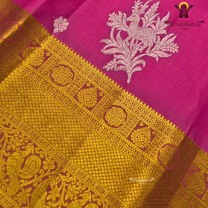 Bright Rani Pink Saree