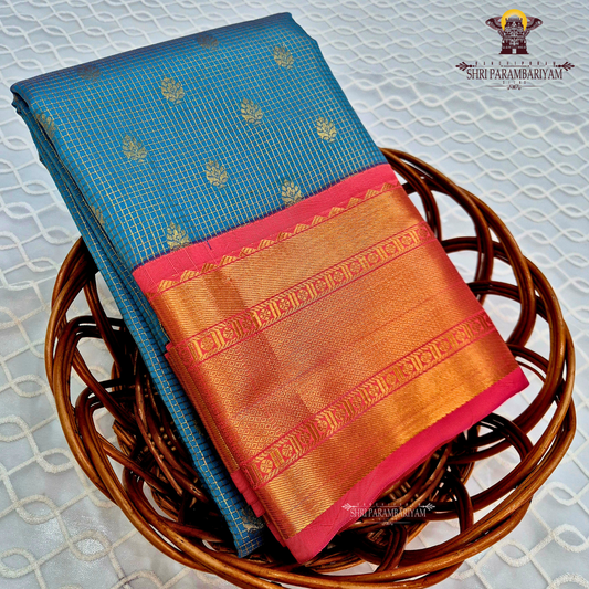 Elegant Teal Blue Saree