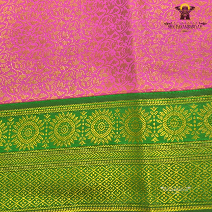 Bright magenta pink / deep rose pink Saree