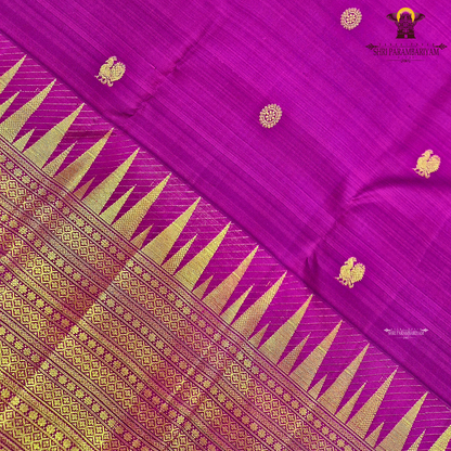 A deep Wine Purple (rich wine with a magenta undertone) Saree
