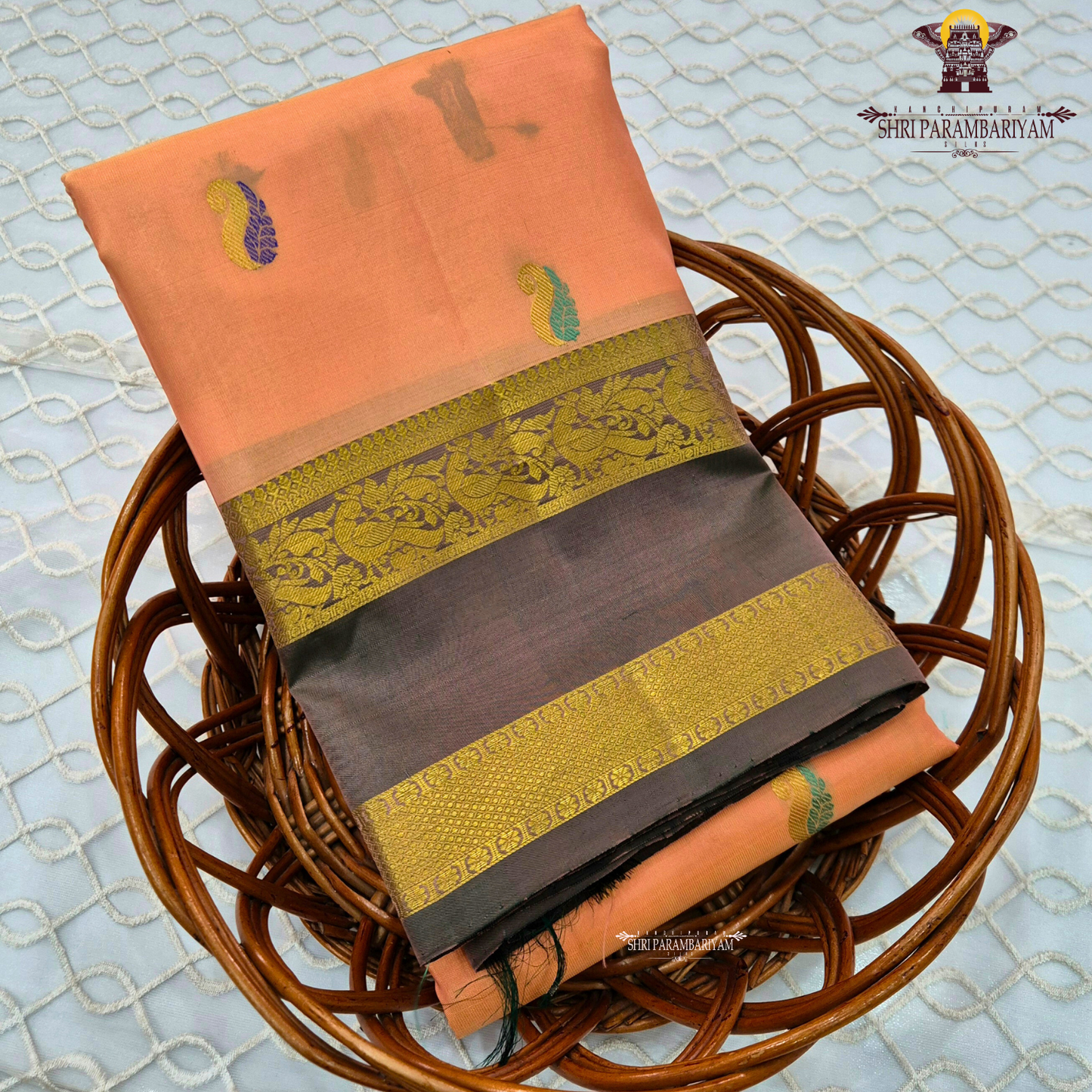 Soft Peach / Light Apricot Saree