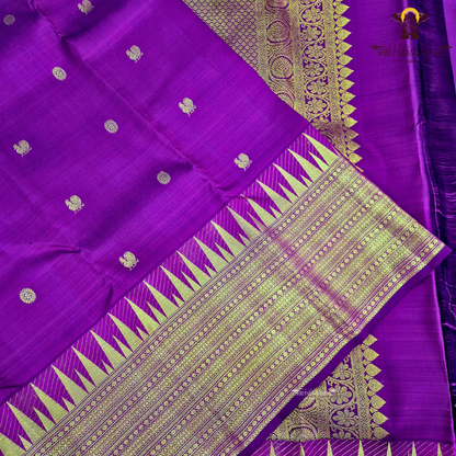 A deep Wine Purple (rich wine with a magenta undertone) Saree