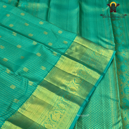 Sea Green / Peacock Green with Rich Gold Zari Saree