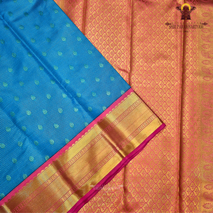 Elegant Teal Blue Saree