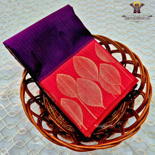 Deep Royal Purple / Dark Violet Saree