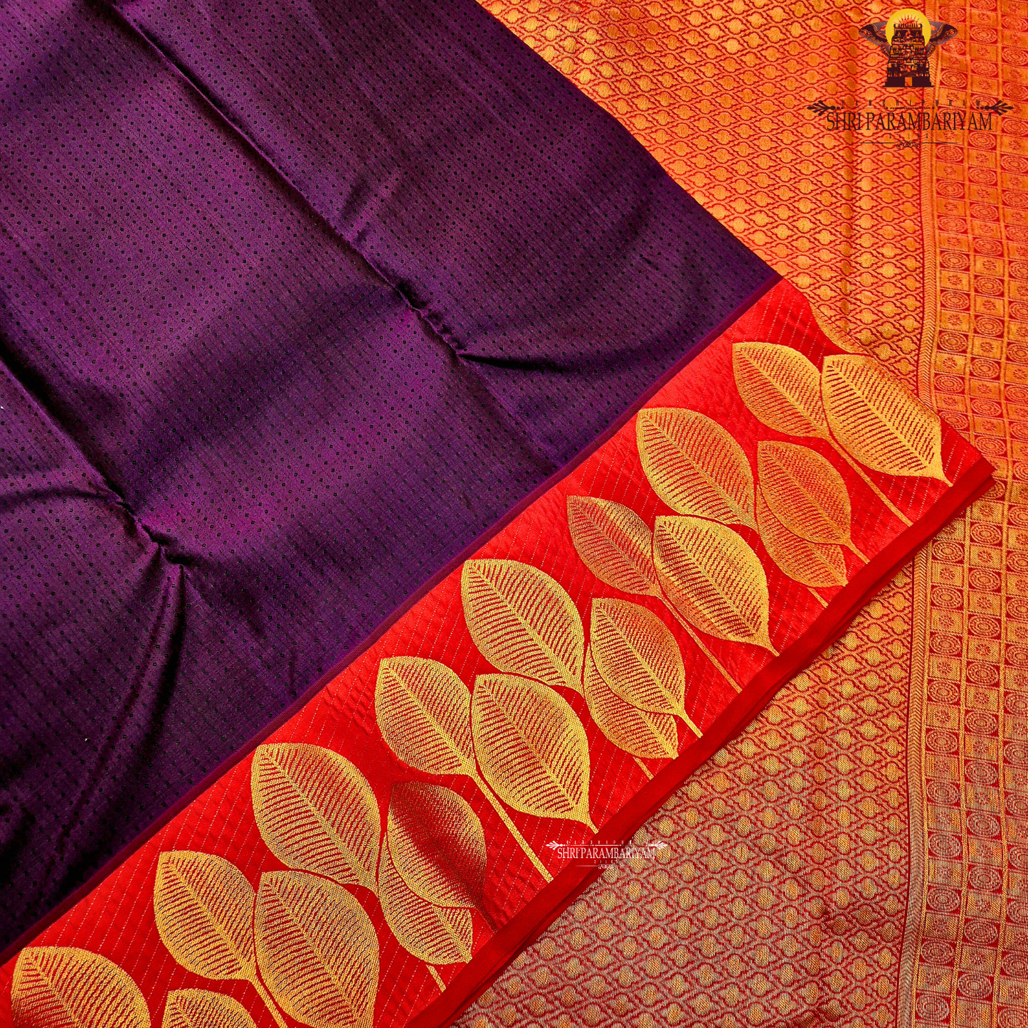 Deep Royal Purple / Dark Violet Saree