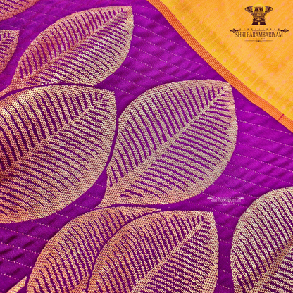 Mango Orange / Sunset Orange Saree