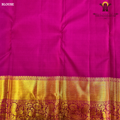 A rich Royal purple (violet) with a contrasting gold zari border Saree