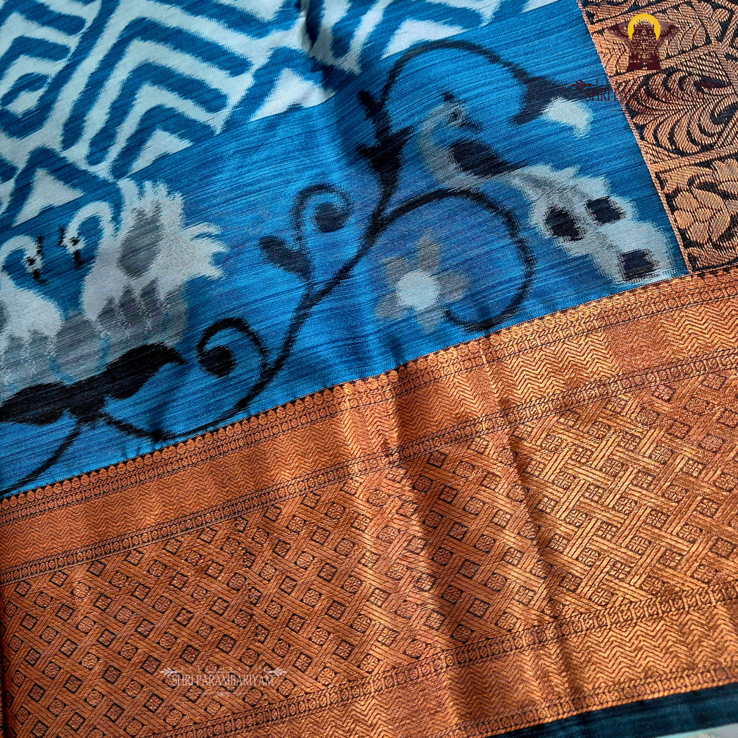Rich Teal Blue Saree