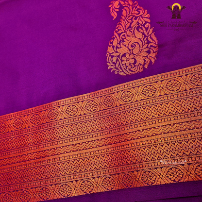 Royal deep magenta Saree