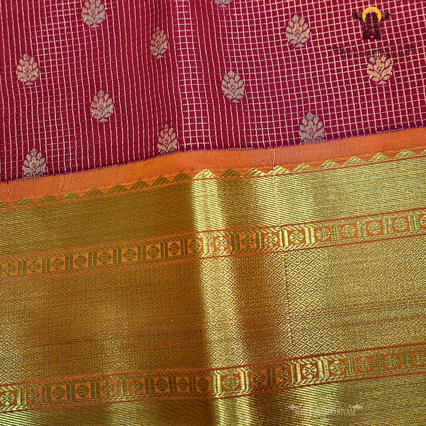 Brick Red Saree