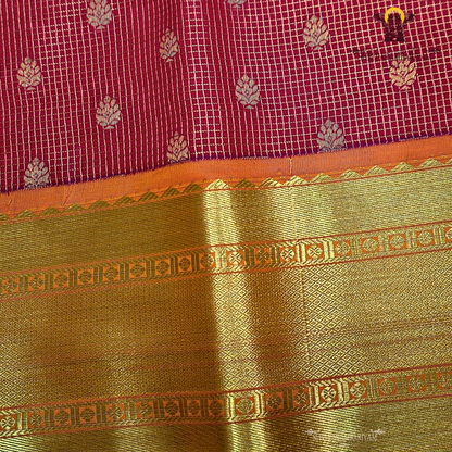 Brick Red Saree