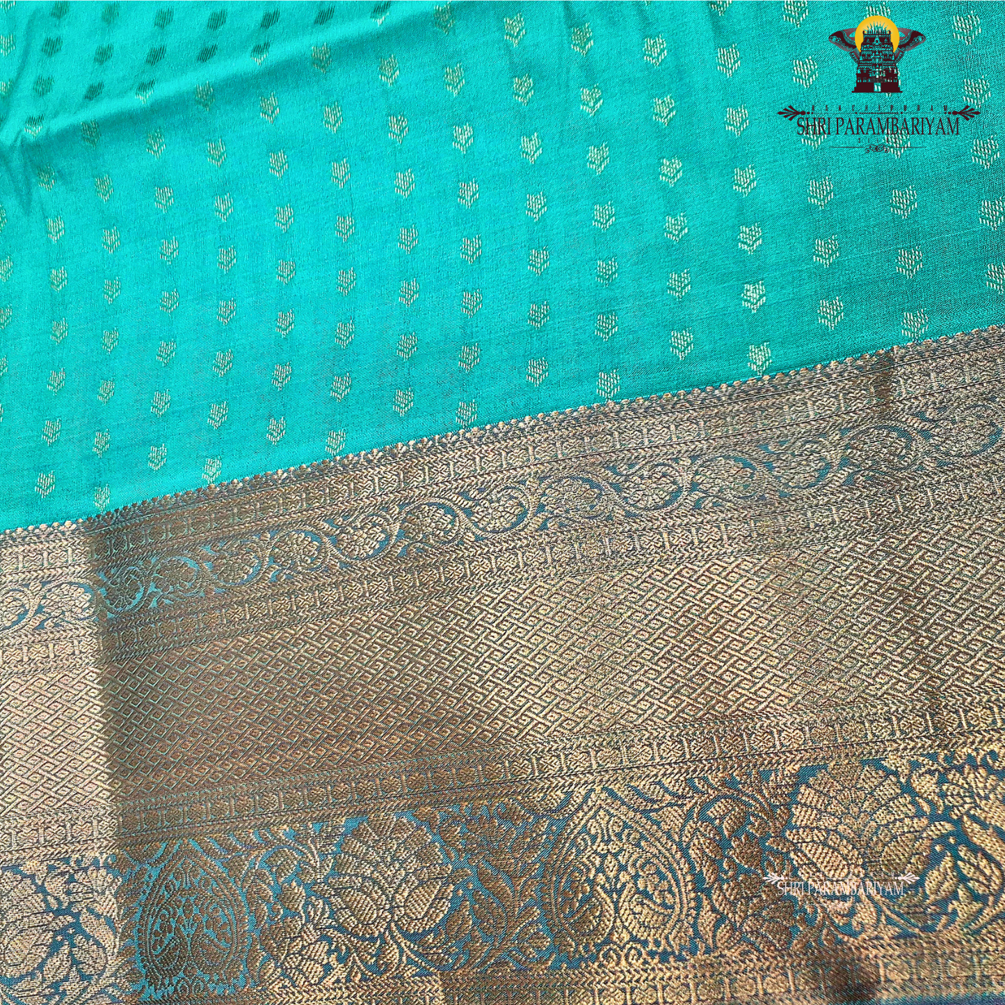 Refreshing teal green Saree