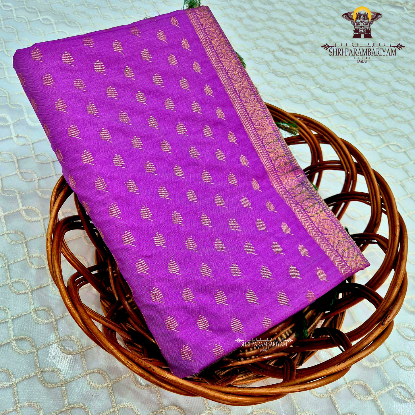 Vibrant royal purple Saree