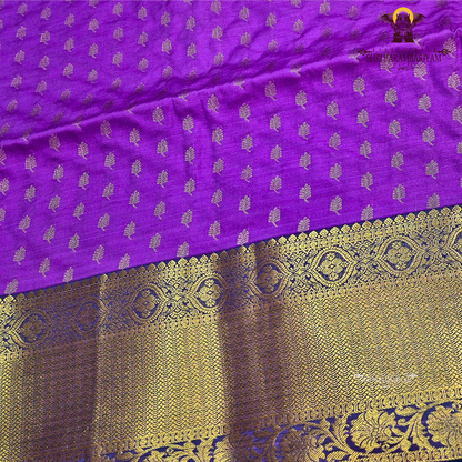 Vibrant royal purple Saree