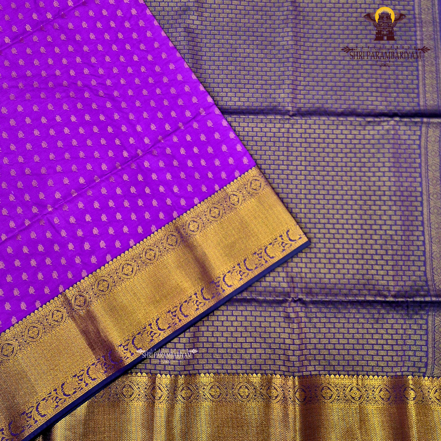 Vibrant royal purple Saree