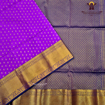Vibrant royal purple Saree