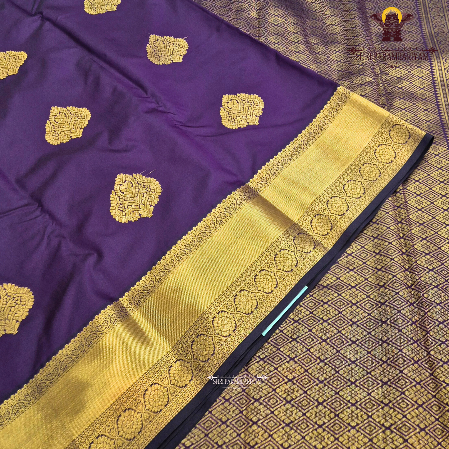 Deep Royal Purple / Dark Violet Saree