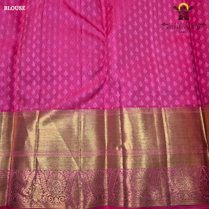Rich mustard gold with pink contrast Saree