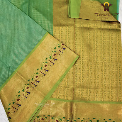 Light leaf green Saree