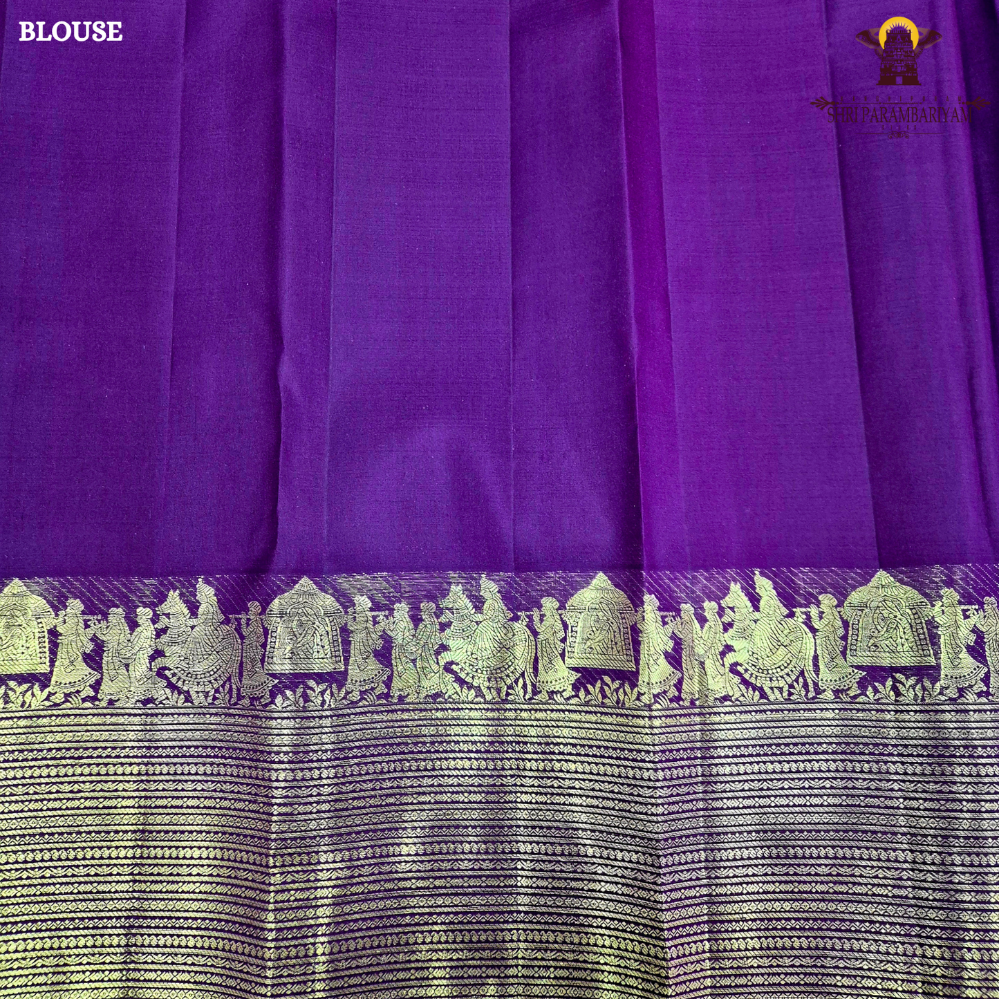 A luxurious Royal Plum Purple / Deep Wine Purple shade Saree