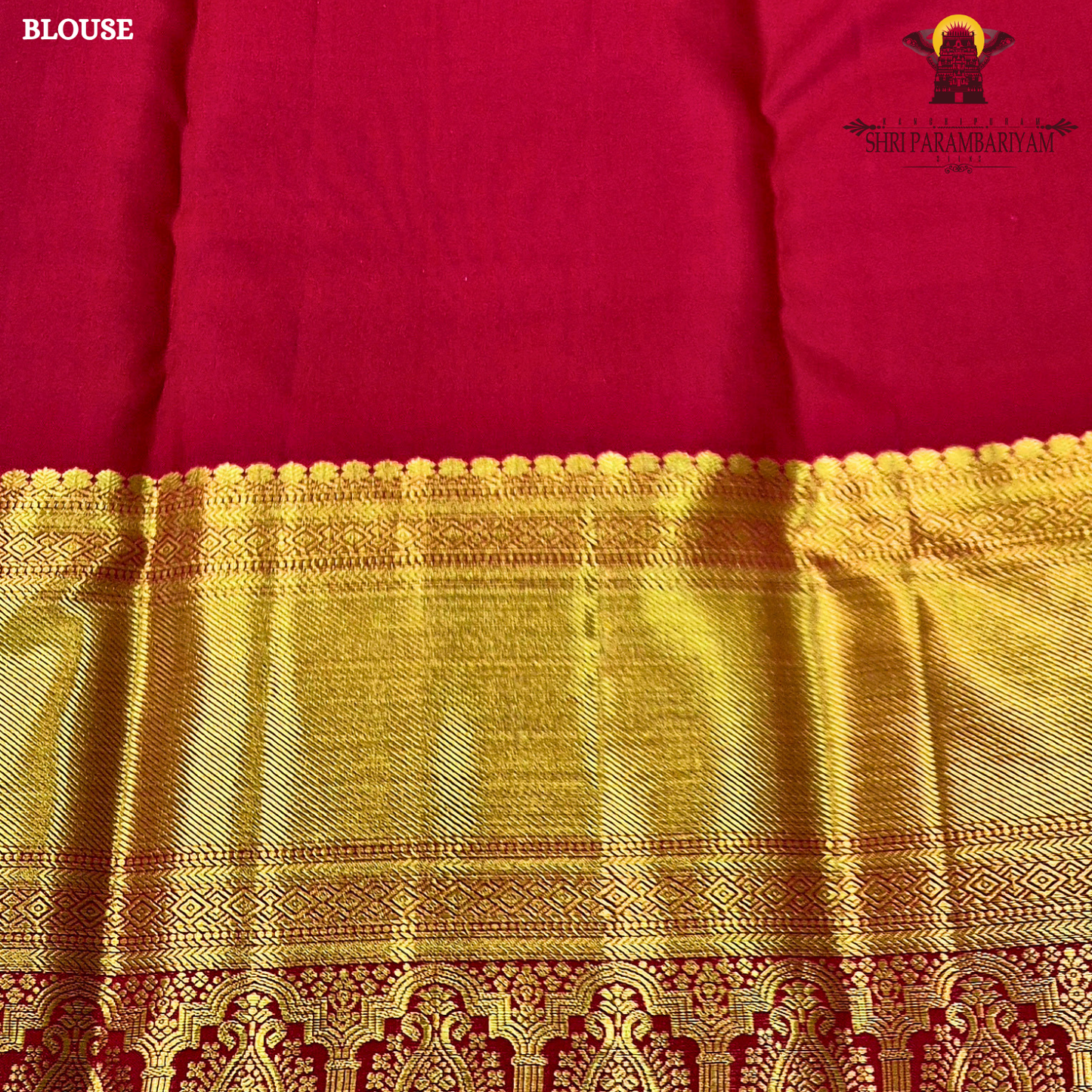A beautiful aqua blue body with elegant floral zari weaving, paired with a rich golden Saree