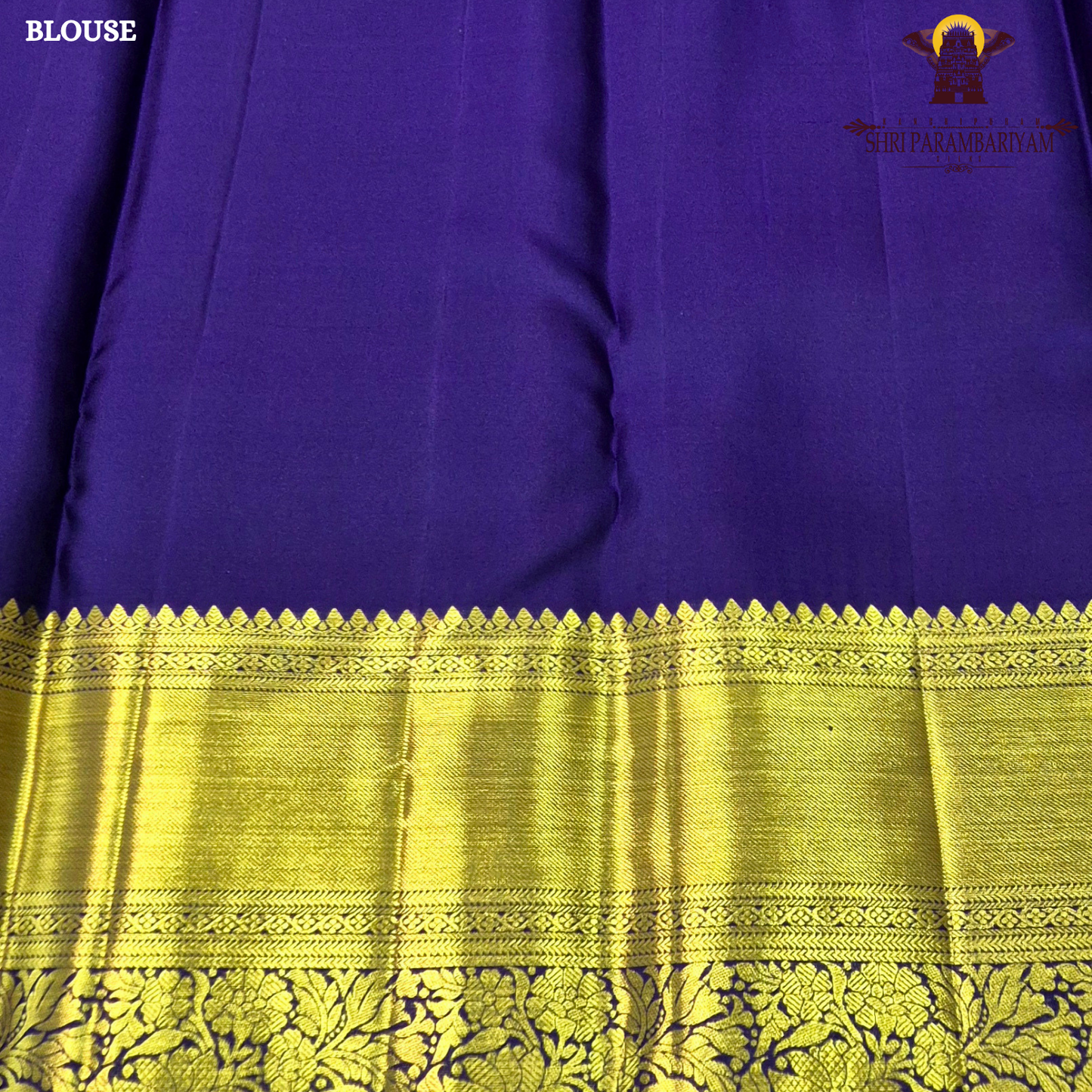 Deep Royal Blue with Rich Gold Zari Saree