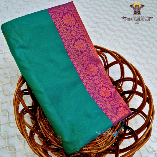 Elegant teal green Saree
