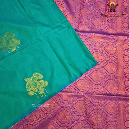 Elegant teal green Saree