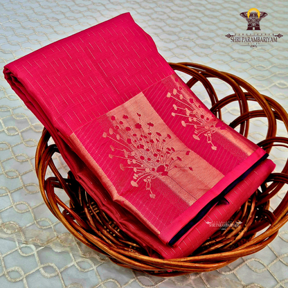 Bright Rani Pink Saree
