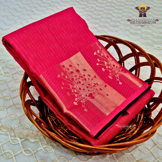 Bright Rani Pink Saree