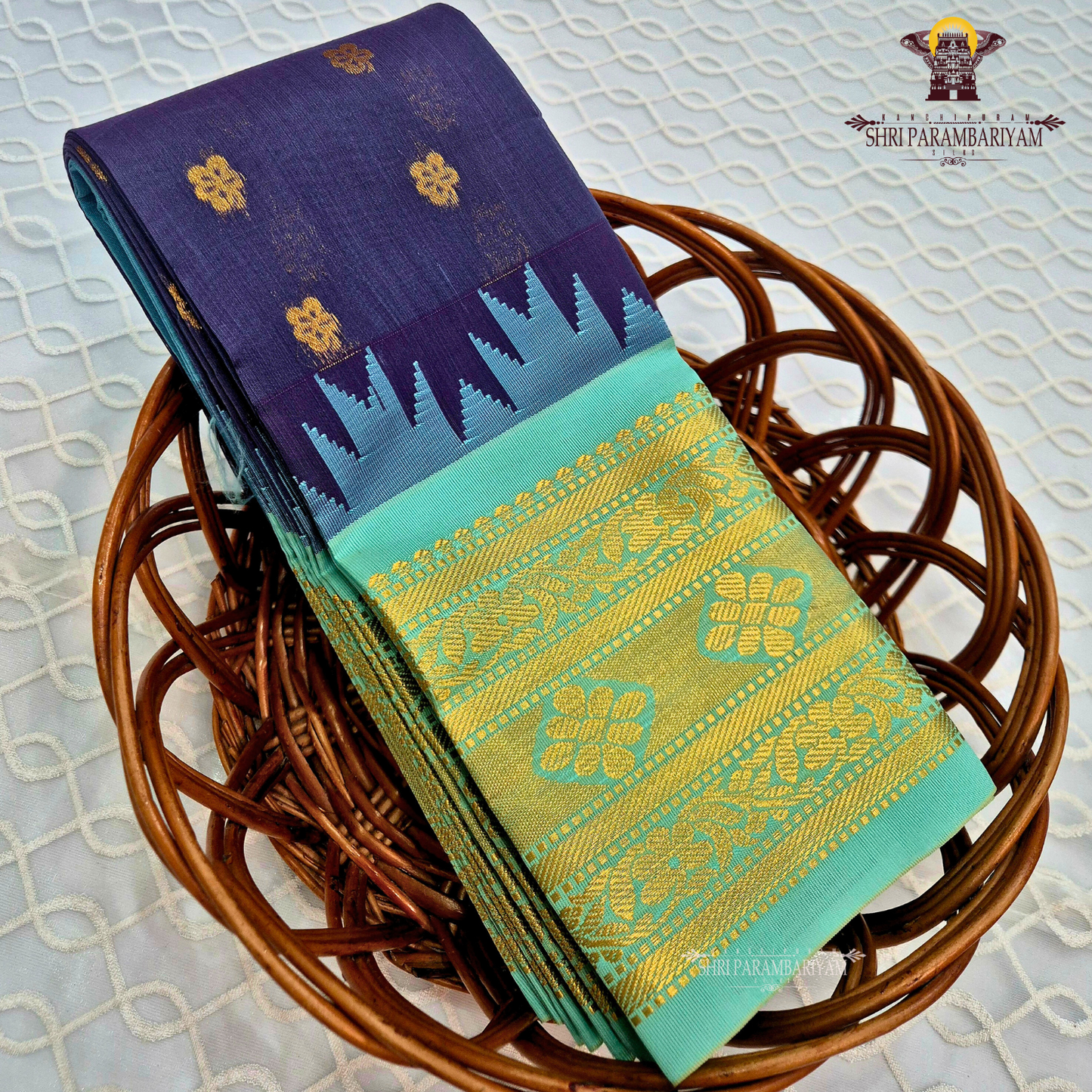 Deep Aubergine or Dark Purple Saree