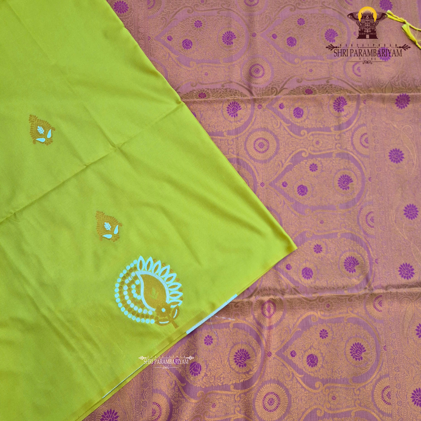 Rich mustard yellow / golden yellow Saree